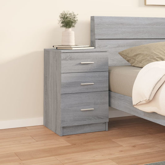 Nachttisch Grau Sonoma 40x40x63 cm Holzwerkstoff