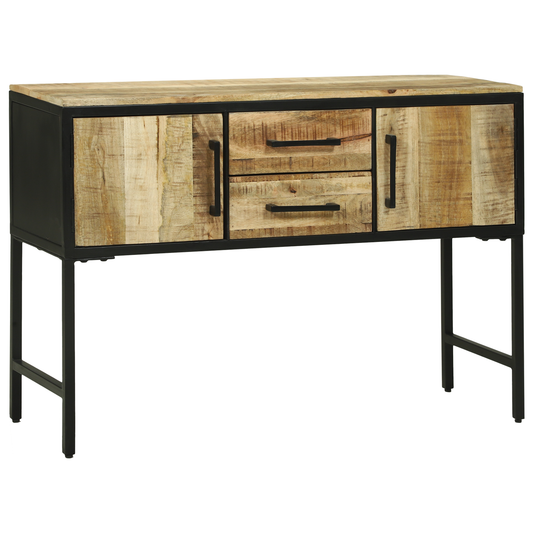 Sideboard 100x35x70 cm Raues Mangoholz