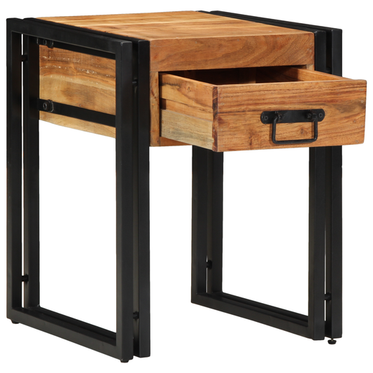 Beistelltisch 40x40x50 cm Massivholz Akazie