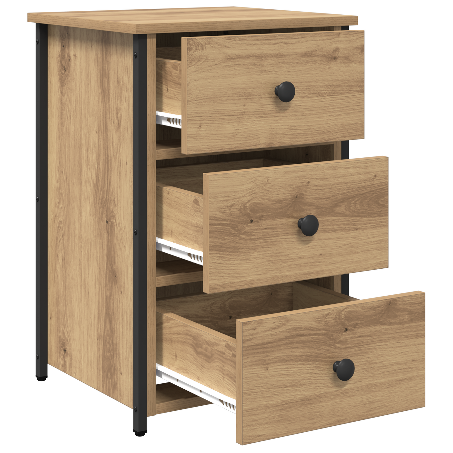 Artisan Eiche Nachttische Artisan Eiche Holzwerkstoff Kompakt