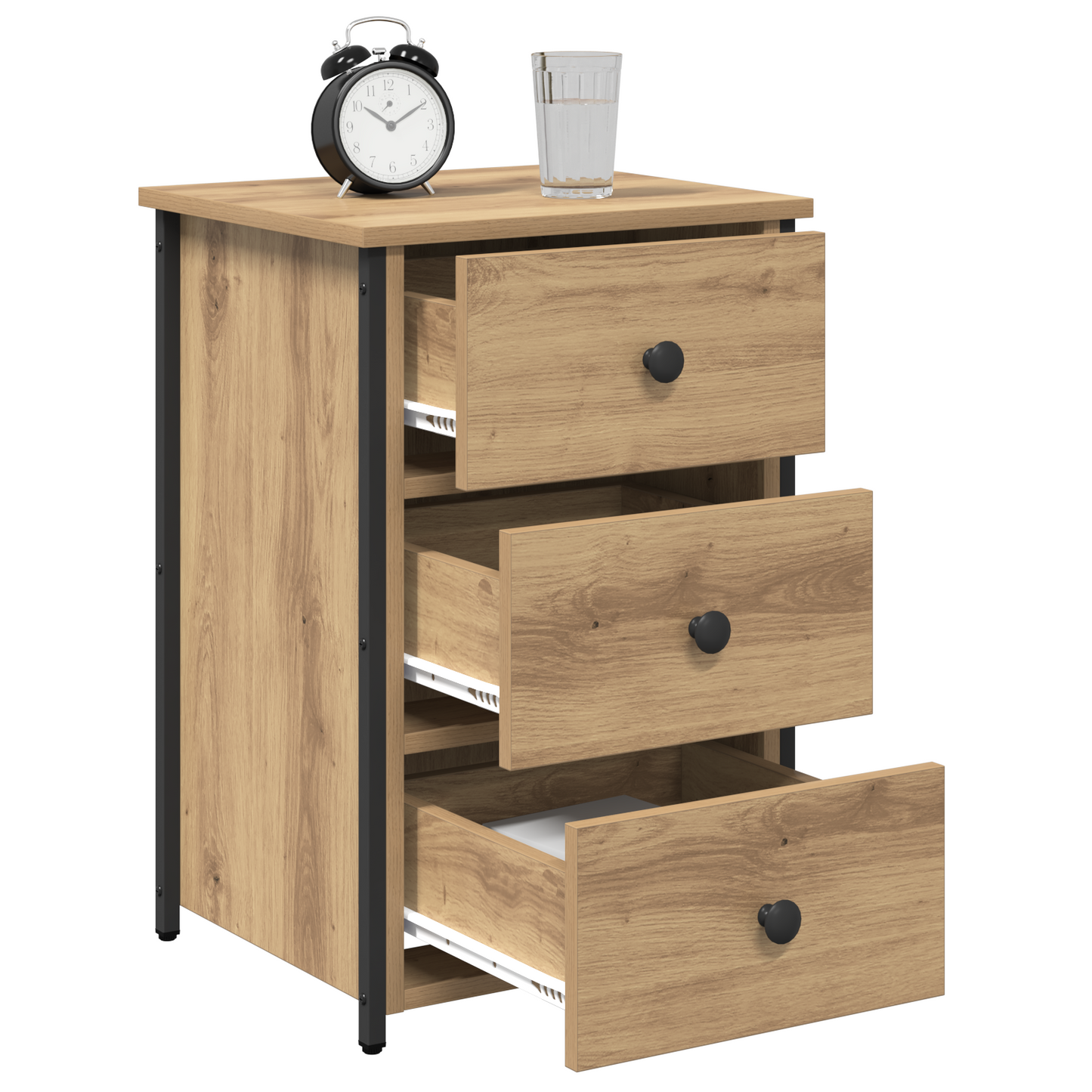 Artisan Eiche Nachttische Artisan Eiche Holzwerkstoff Kompakt
